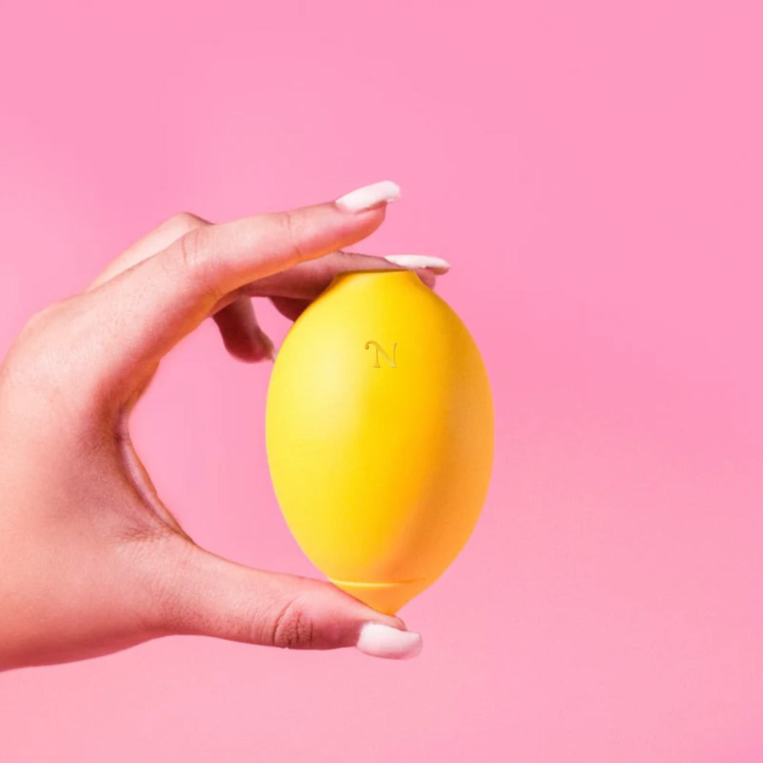 Lemon vibrator in hand