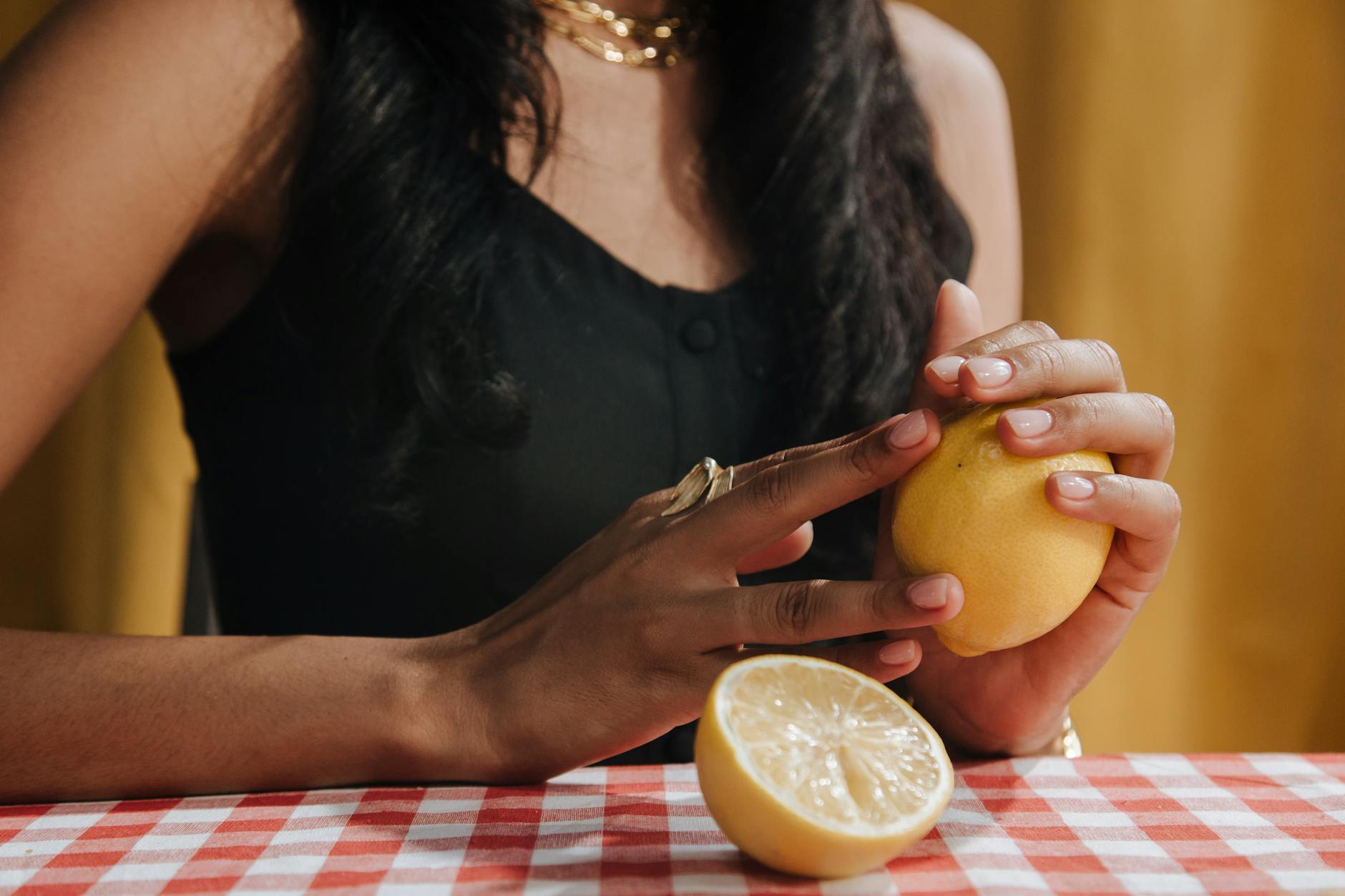 Colorful lemon vibrators and sex toys arranged in studio lighting